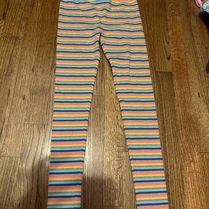Tucker + Tate Rainbow Striped Girls Leggings Pants Size 8